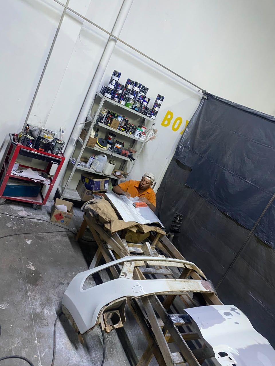 Preparação e pintura de peças